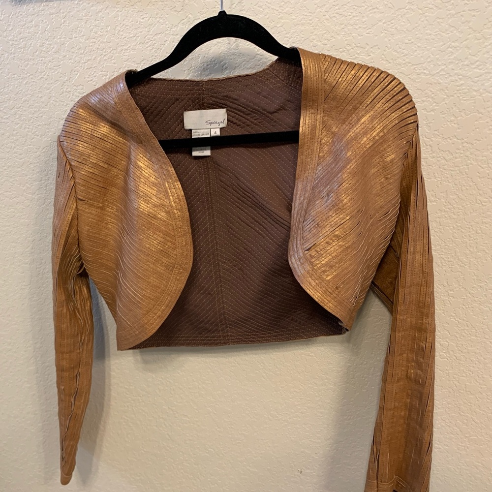 Leather Caplet/shrug